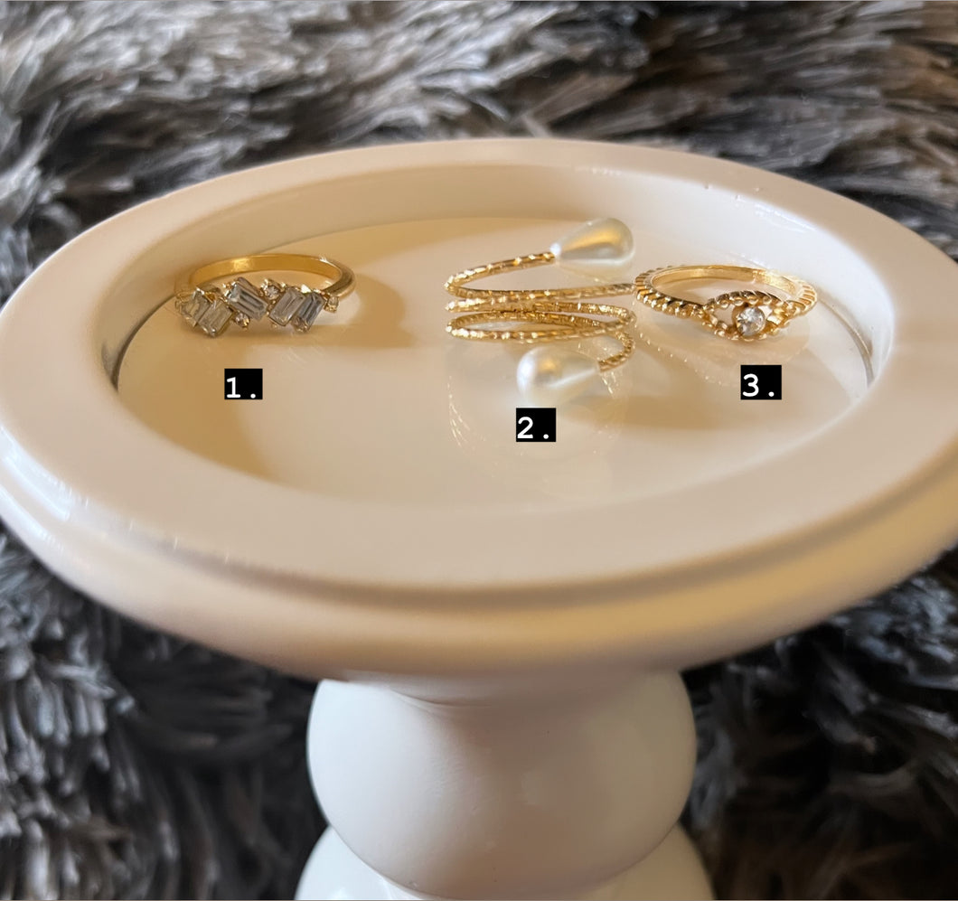 Sparkly Gold Rings