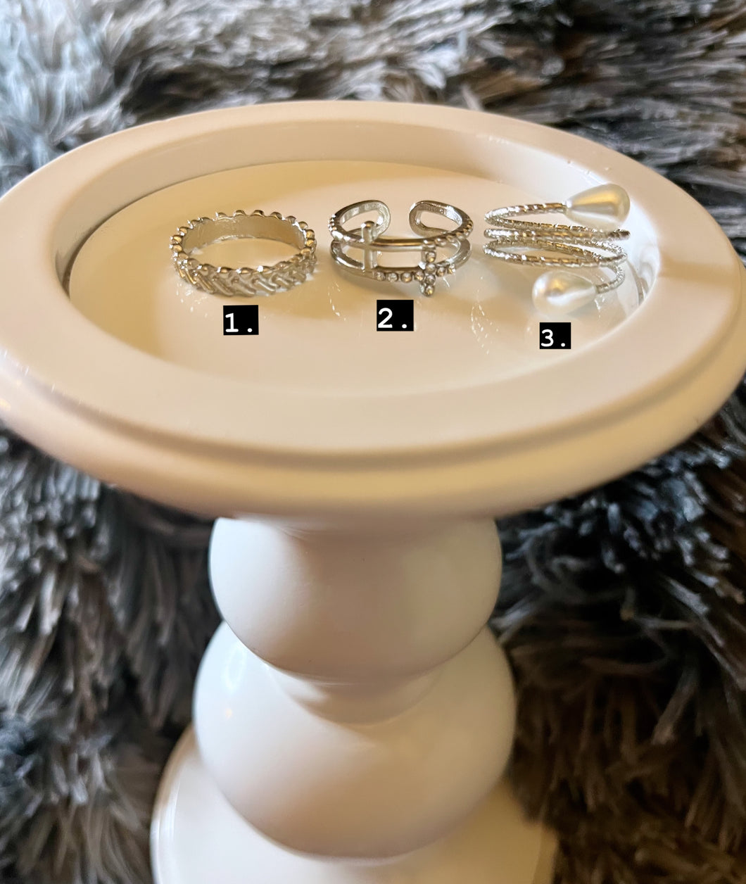 Detailed Silver Rings