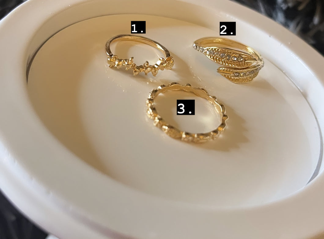 Cutesy Gold Rings
