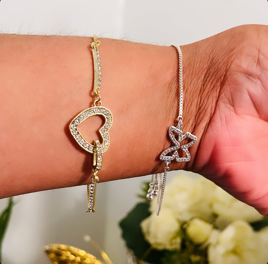 Adjustable bling bracelets