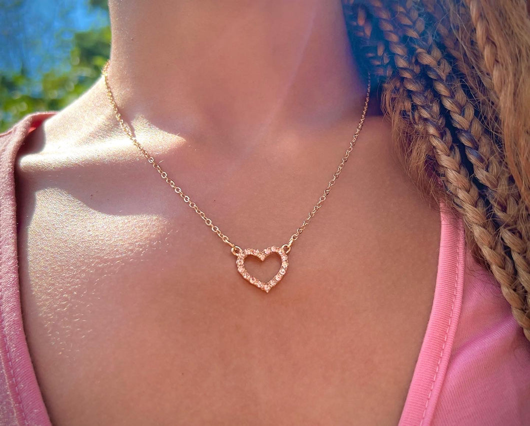 Bling Heart Necklace