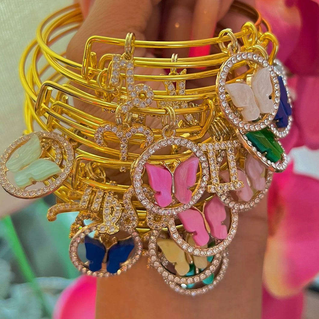 Zodiac Butterfly Bangles