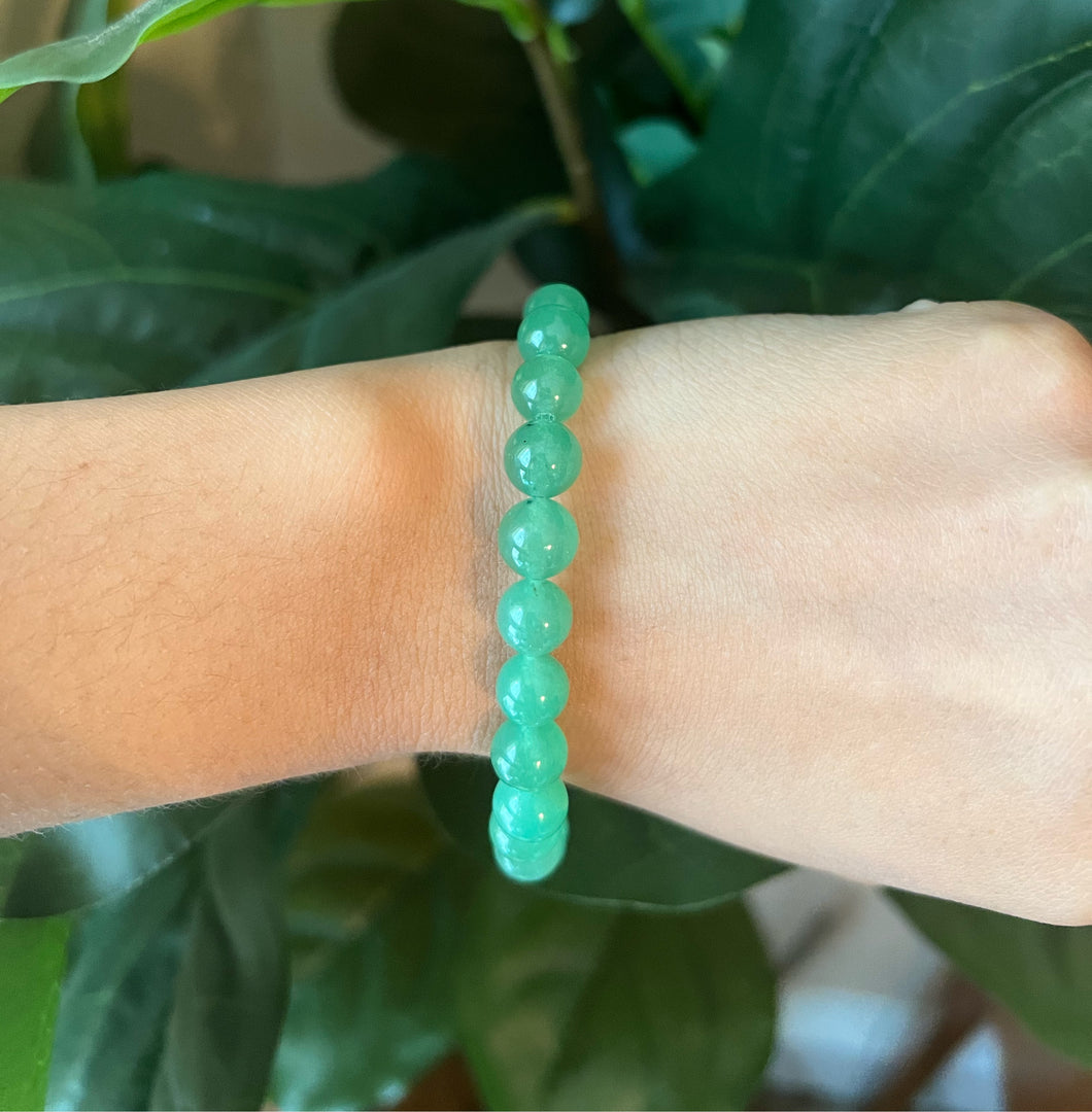 Light Green Beaded Bracelet