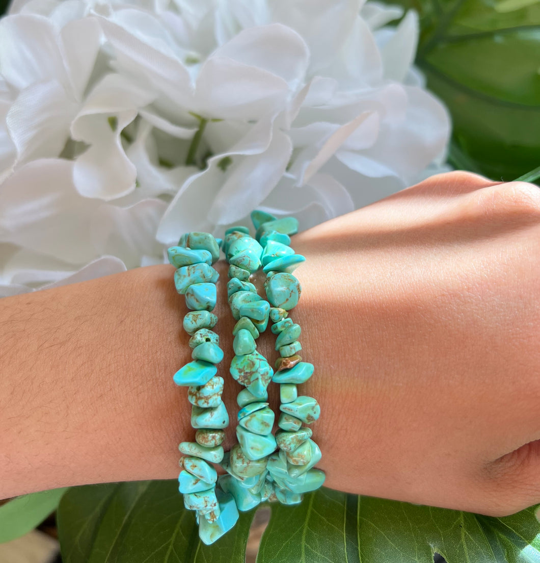 Turquoise Howlite Beaded Bracelets